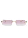 Cartier Ct0505s Sunglasses In Gold