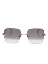 Cartier Woman Sunglasses Ct0466s In 灰色