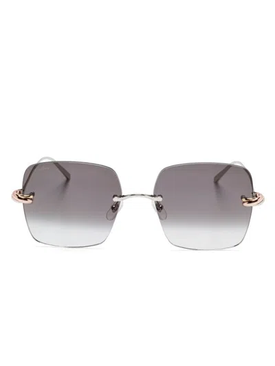 Cartier Ct0508s Sunglasses In Metallic