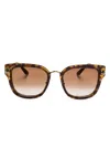 Cartier Ct0509sa Sunglasses In 褐色