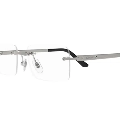 Cartier Ct0511o-003ruthenium-ruthenium-transparent In Metallic
