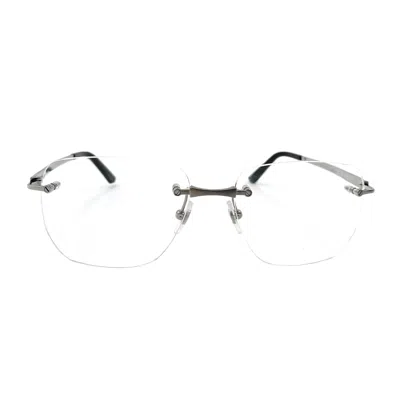 CARTIER CARTIER CT0512O SANTOS DE CARTIER 003 RUTHENIUM GLASSES