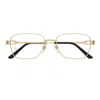 Cartier Ct0519o-001 Gold-gold-transparent In 001 Gold Gold Transparent