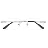 Cartier Rectangular Frameless Glasses In Silver
