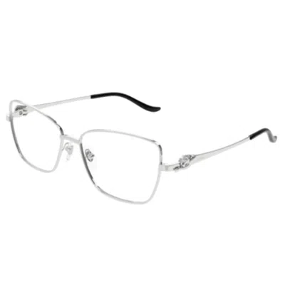 Cartier Ct0523o-002 Silver-silver-transparent In Metallic