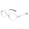 Cartier Ct0523o-002 Silver-silver-transparent In Multi