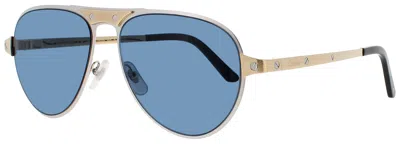 Cartier Ct0533s Metal Sunglasses For Men (58-16-145) In Blue
