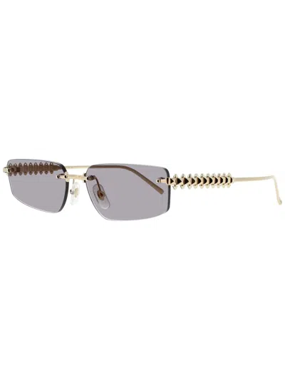 Cartier Ct0544 S Sunglasses In 001 - Gold - Grey