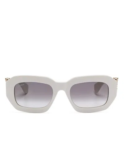 Cartier Ct0546s Sunglasses In ホワイト