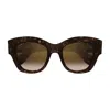 Cartier Ct0547s Panthère C De  002 Havana Brown Sunglasses