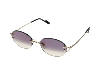 Cartier Ct0551s Rimless Metal Sunglasses In Multi