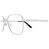 Cartier Ct0553o-002silver-silver-transparent In Metallic