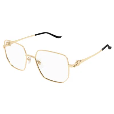 Cartier Ct0568o001 Gold Gold Transparent