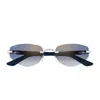 Cartier Rimless Sunglasses In Multi