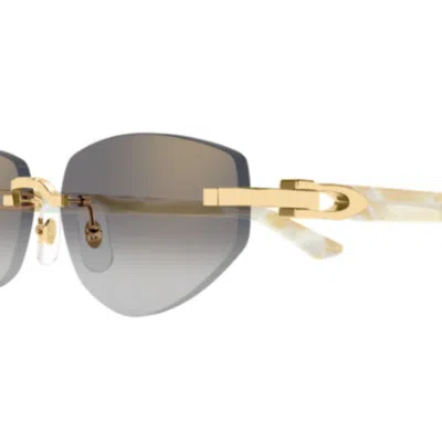 Cartier Ct0580s003 Gold Ivory Grey