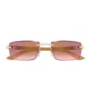 Cartier Ct0582s Décor C Allongé De Sunglasses In Orange