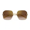Cartier Ct0591s C De Sunglasses In Brown