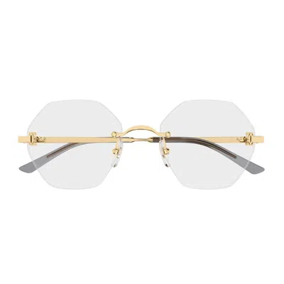 Cartier Ct0593o C De Eyeglasses In Gold