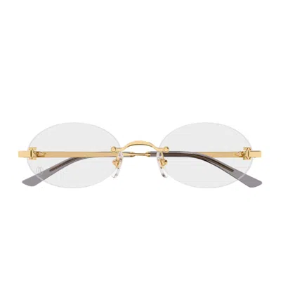 Cartier Ct0594o C De Eyeglasses In Gold