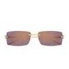 Cartier Ct0604s Clash De Sunglasses In Gold
