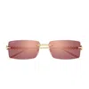 Cartier Ct0604s Clash De Sunglasses In Gold