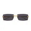 Cartier Ct0604s Clash De Sunglasses In Gold