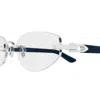 Cartier Ct0609o004 Silver Blue Transpare In Black