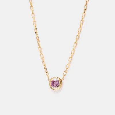 Pre-owned Cartier D'amour 18k Rose Gold Sapphire Necklace