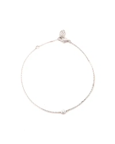 Cartier D'amour Diamond Bracelet, Mini Model In Silver