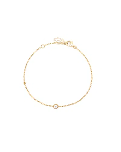 Cartier D'amour Diamond Bracelet, Small Model In Gold