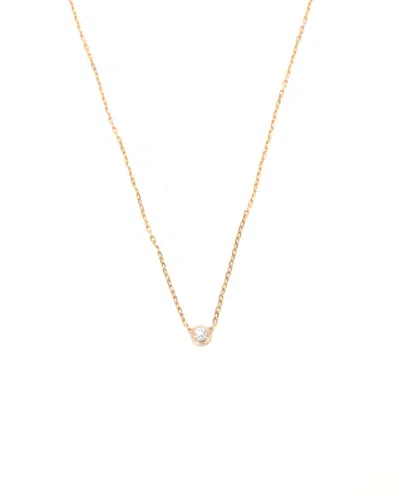 Cartier D'amour Diamond Necklace, Mini Model In Gold