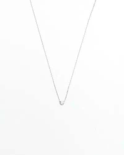 Cartier D'amour Diamond Necklace, Mini Model In Silver