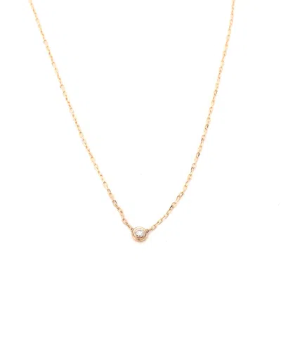Cartier D'amour Diamond Necklace, Small Model In Gold