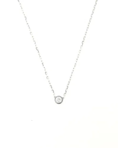 Cartier D'amour Diamond Necklace, Small Model In Silver