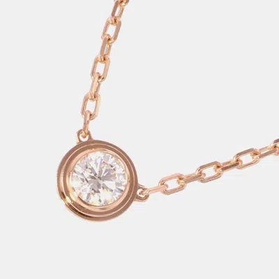 Pre-owned Cartier D'amour Necklace In Pink