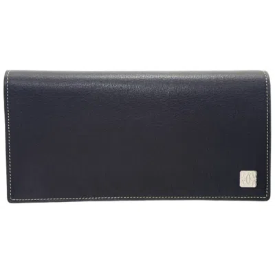 Pre-owned Cartier Dark Brown Leather Long Wallet (bi-fold) ()