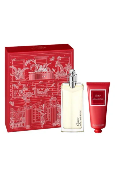 Cartier Déclaration Eau De Toilette 2-piece Gift Set $155 Value In Transparent