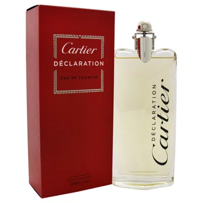 Cartier Declaration Men Eau De Toilette Spray For Men, 5.0 oz (150 Ml) - Unboxed In Transparent