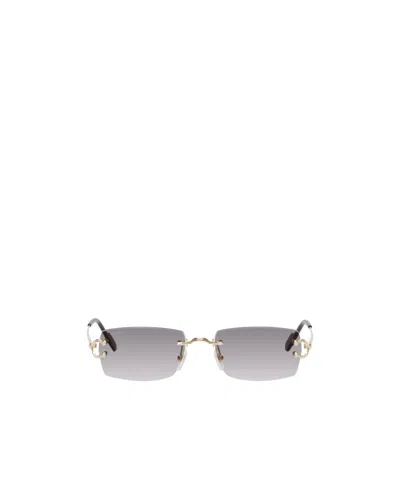 Cartier Decor C Classique De  Sunglasses In Gold