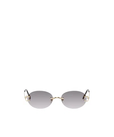Cartier Décor C Classique De  Sunglasses In Gray