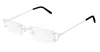 Cartier C Rectangle-frame Glasses In White