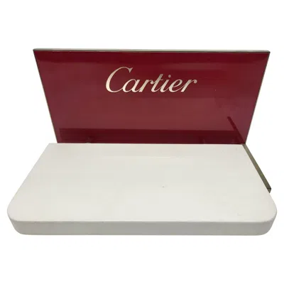 Pre-owned Cartier Decorative Box Display Stand, Metal, Modern Design, France In Gray