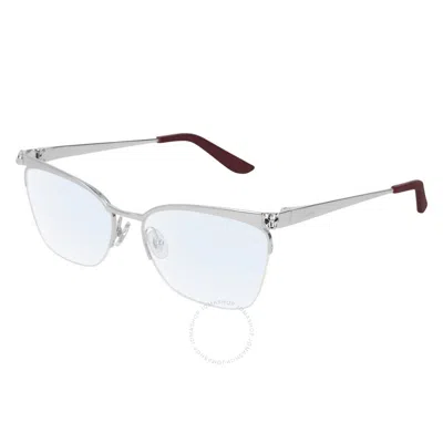 Cartier Demo Cat Eye Ladies Eyeglasses Ct0125o 003 54 In Metallic