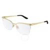 Cartier Demo Cat Eye Ladies Eyeglasses Ct0125o 004 56 In Gold