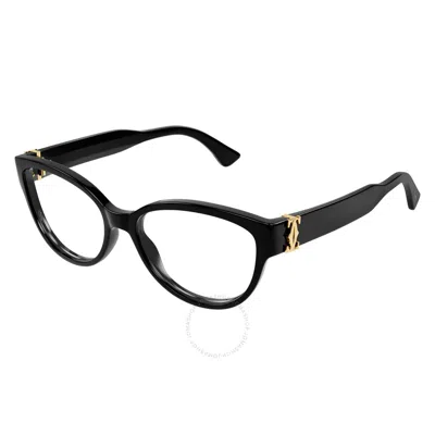 Cartier Demo Cat Eye Ladies Eyeglasses Ct0450o 001 54