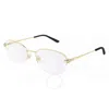 Cartier Demo Oval Ladies Eyeglasses Ct0235o 001 54