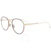Cartier Demo Oval Ladies Eyeglasses Ct0250o 008 53