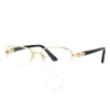 Cartier Demo Oval Ladies Eyeglasses Ct0317o 001 52