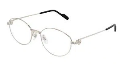 Cartier Demo Oval Ladies Eyeglasses Ct0528oa 002 54 In Orange