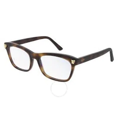CARTIER CARTIER DEMO RECTANGULAR LADIES EYEGLASSES CT0144O 006 54